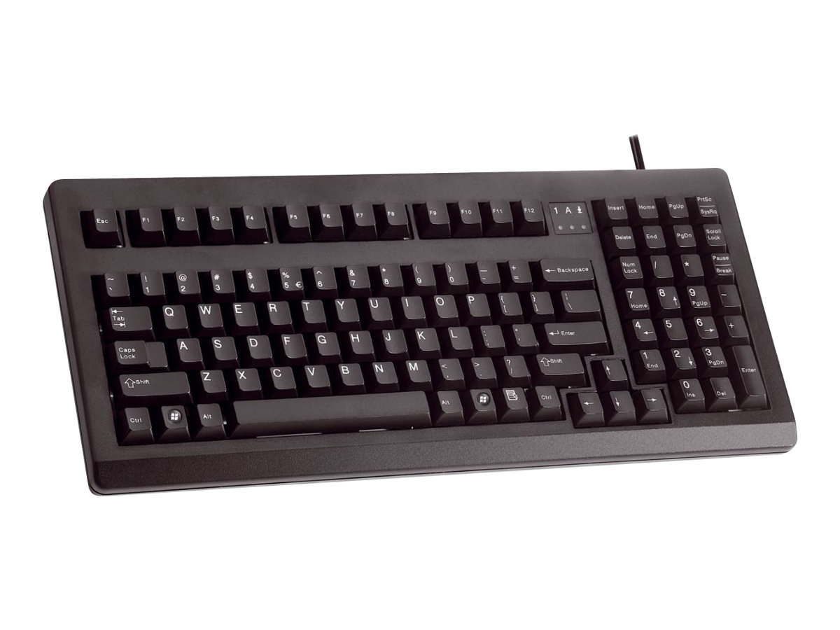 CHERRY G80-1800 COMPACT KEYBOARD, Kabelgebunden, Schwarz, PS2/USB (QWERTZ - DE)