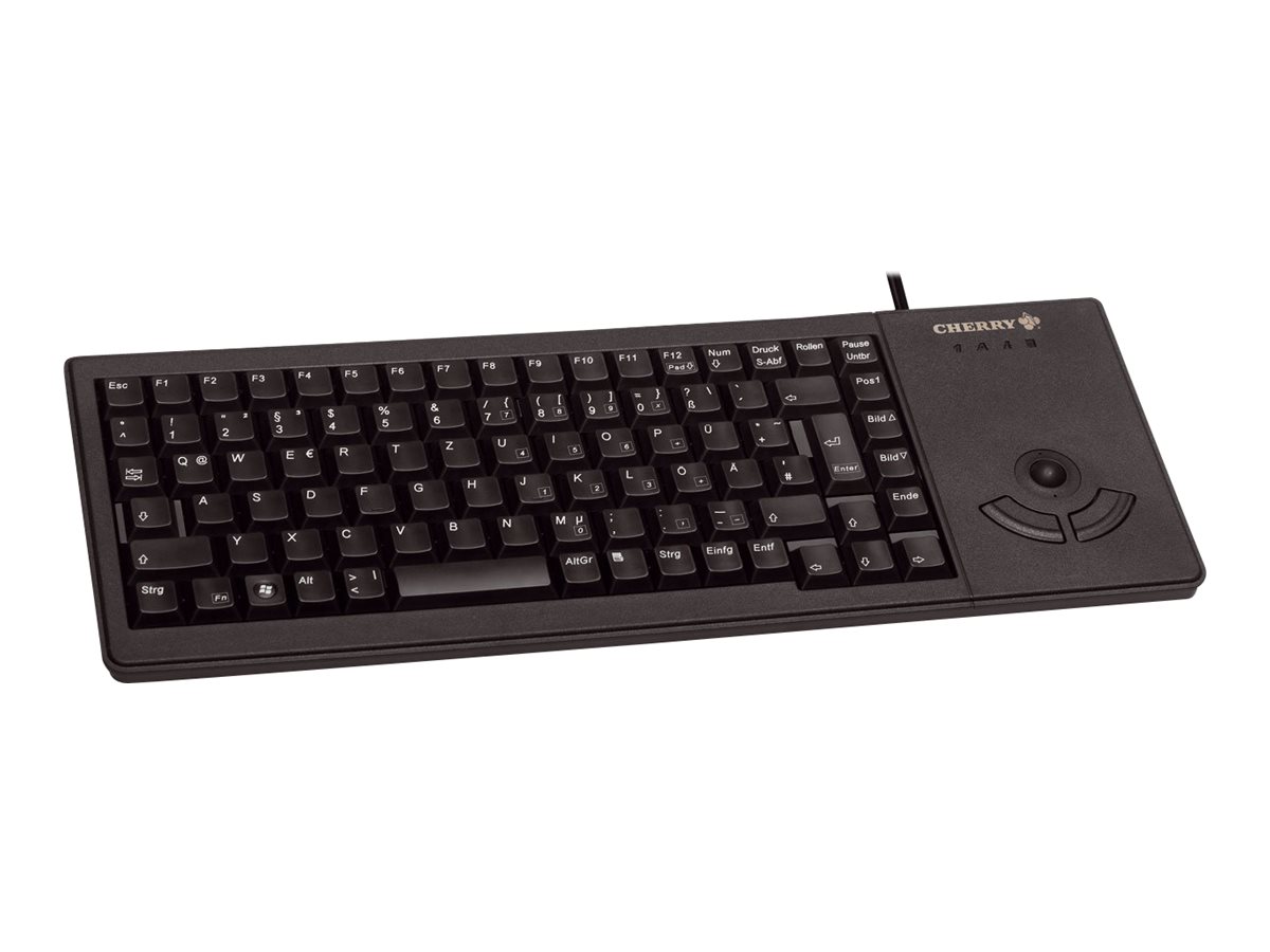 CHERRY XS G84-5400 TRACKBALL Kabelgebundene Tastatur, USB, Schwarz (QWERTZ - DE)