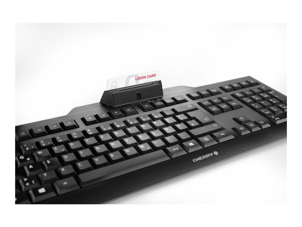 CHERRY KC 1000 SC Kabelgebundene Chipkarten Tastatur, Schwarz, USB (QWERTZ - DE)