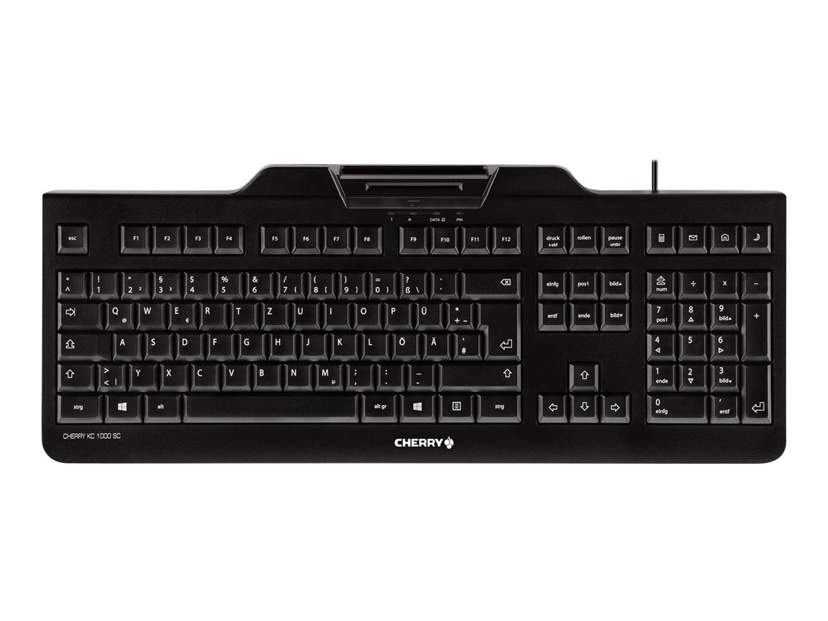 CHERRY KC 1000 SC Kabelgebundene Chipkarten Tastatur, Schwarz, USB (QWERTZ - DE)