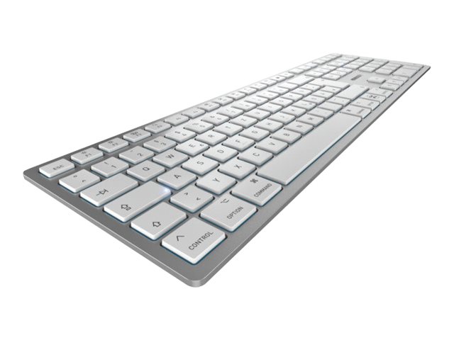 CHERRY KW 9100 SLIM FOR MAC Tastatur Universal USB + Bluetooth QWERTZ Deutsch Silber