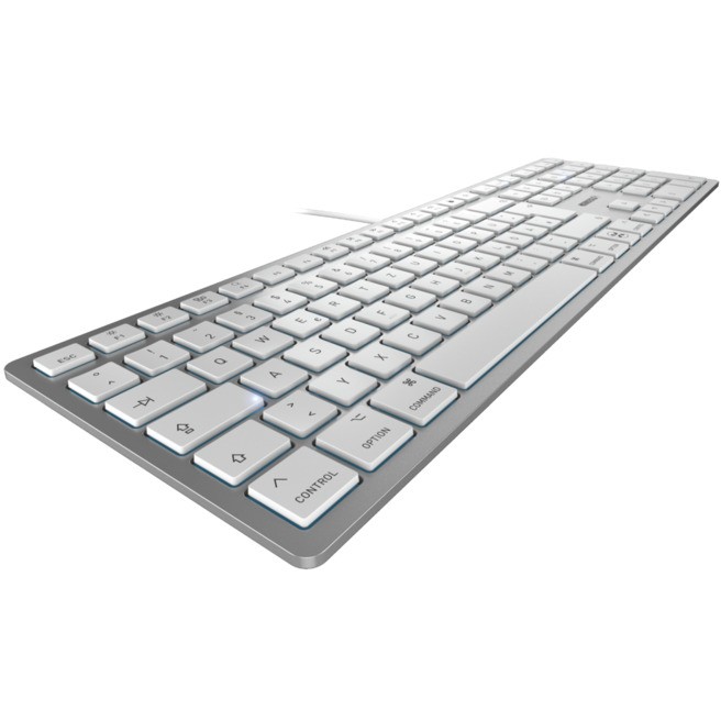 CHERRY KC 6000C FOR MAC Tastatur Universal USB QWERTZ Deutsch Silber