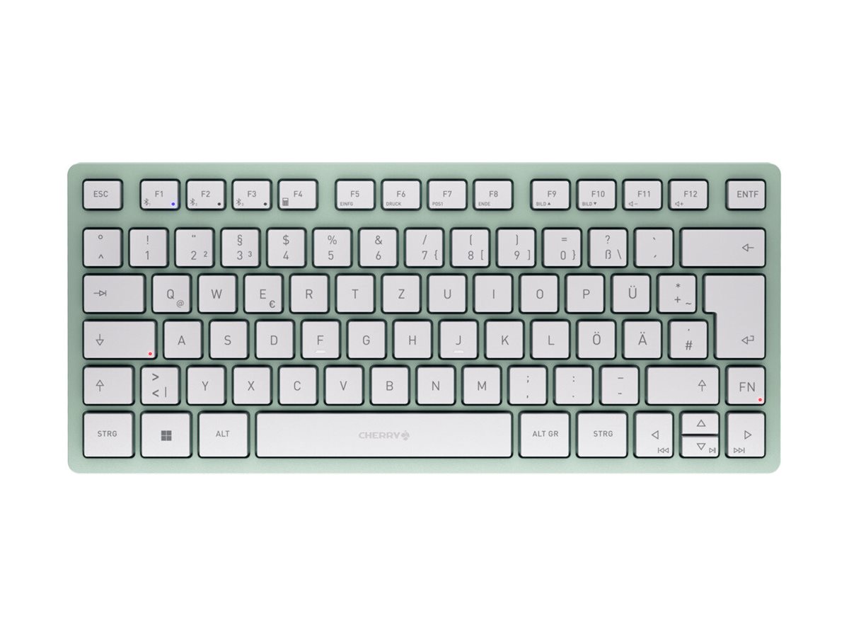 CHERRY KW 7100 MINI BT Tastatur Universal Bluetooth QWERTZ Deutsch Mintfarbe