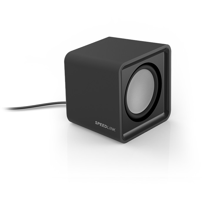 Speedlink Lautsprecher TWOXO, Stereo, schwarz retail