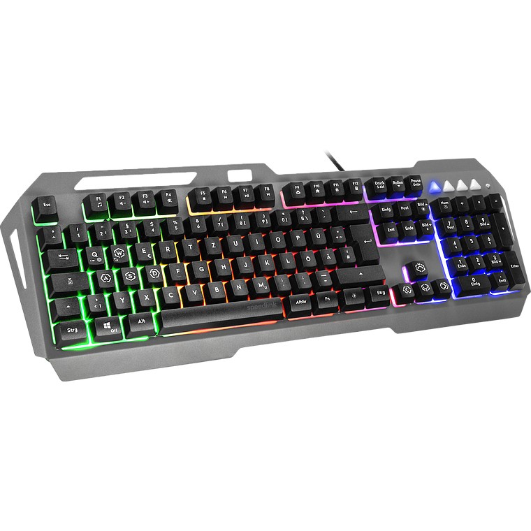 Speedlink Gaming Tastatur LUNERA, Metal Rainbow, schwarz retail