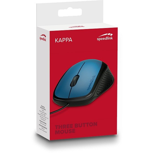 Speedlink Maus KAPPA,   USB, blau retail
