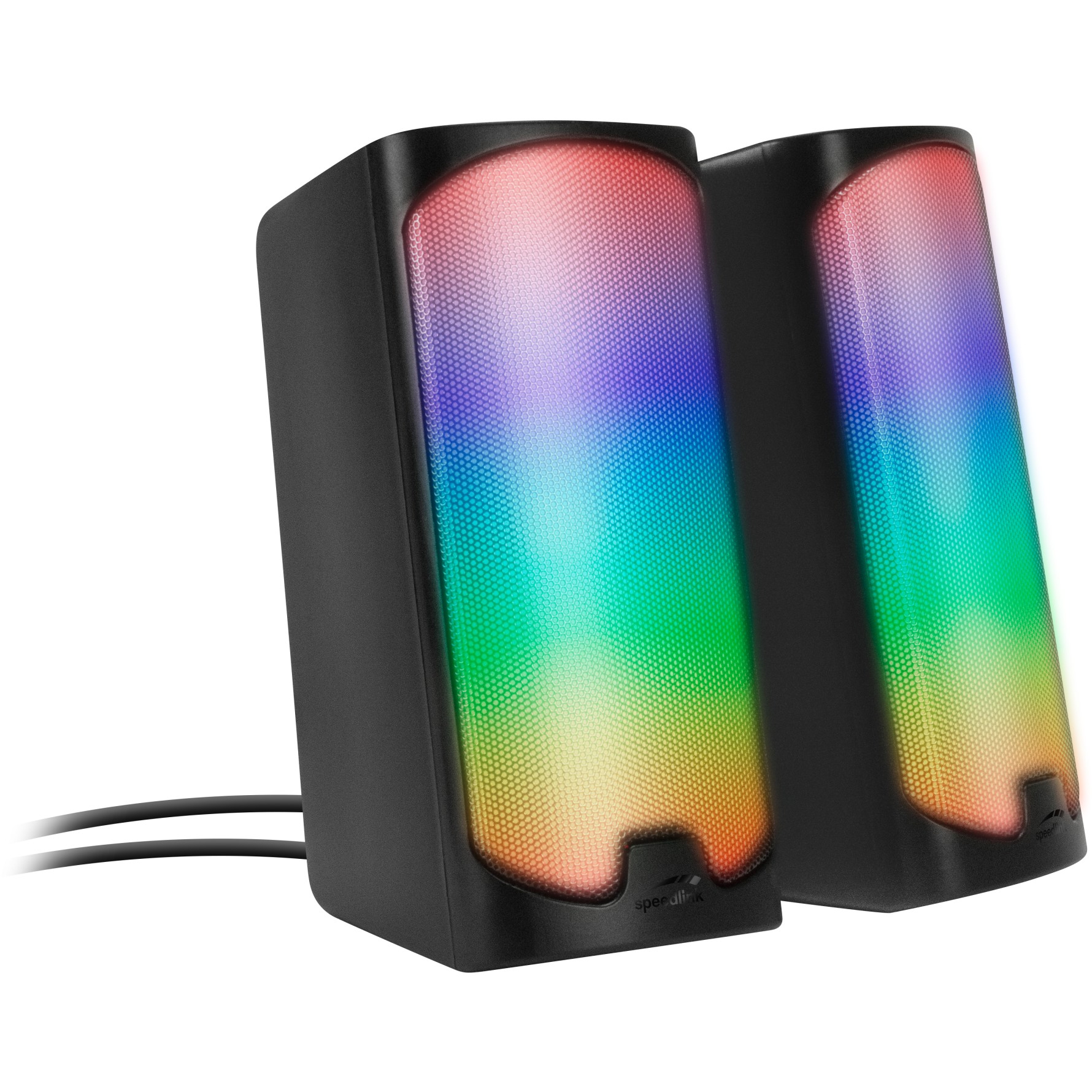Speedlink Lautsprecher TONOS RGB, Stereo, schwarz retail