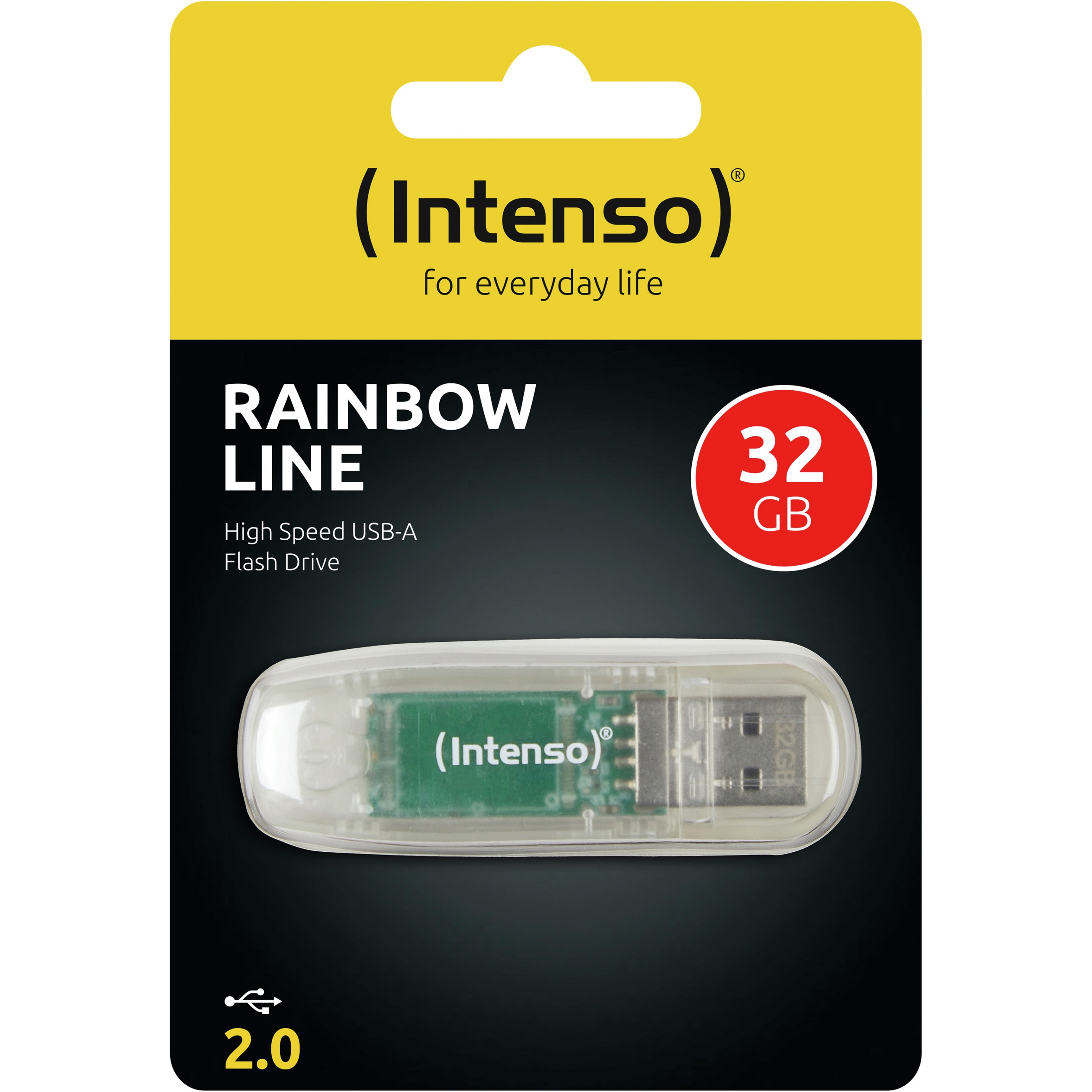 Intenso USB-Stick 32GB 2.0 Rainbow line transparent