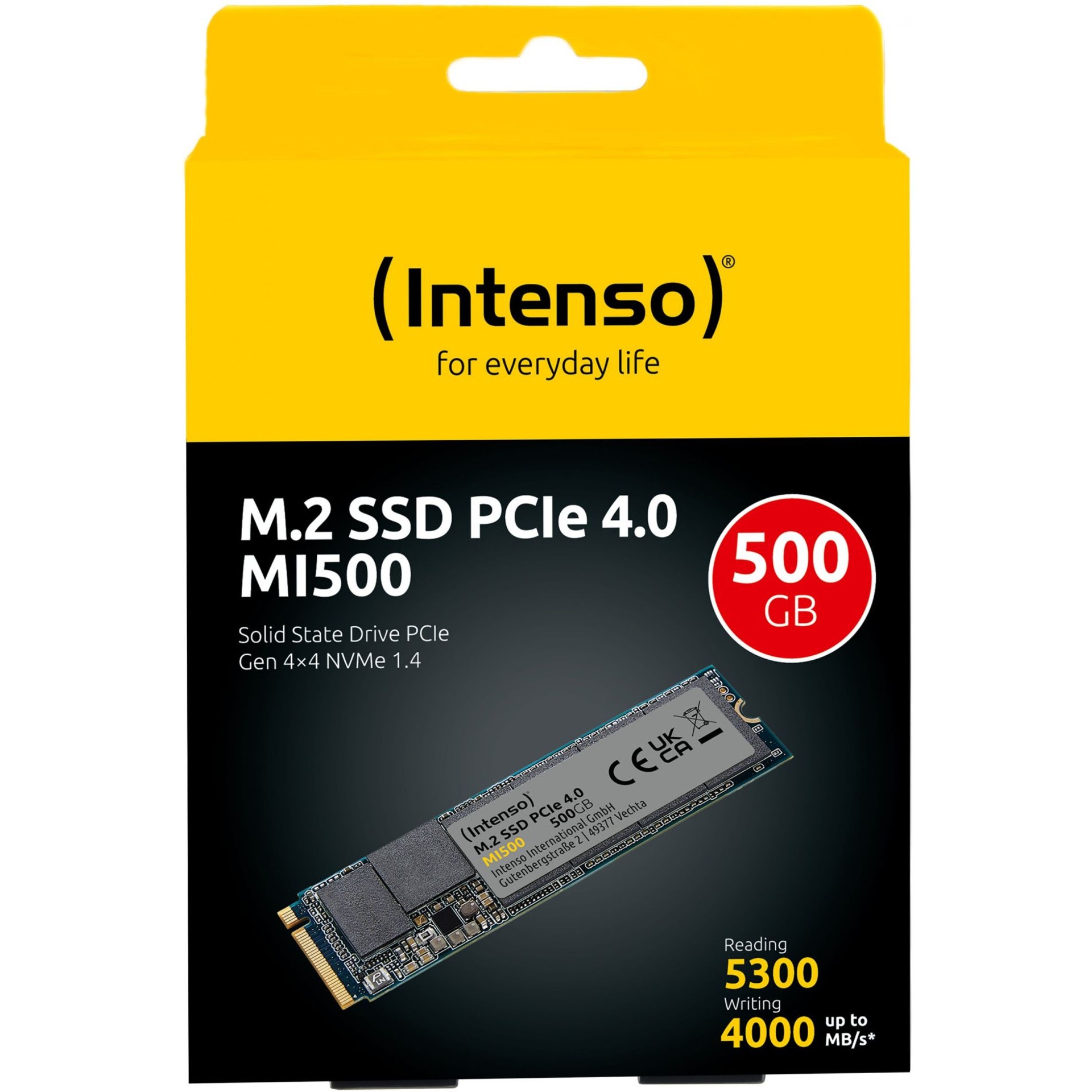 M.2 500GB Intenso MI500 NVMe PCIe 4.0 x 4