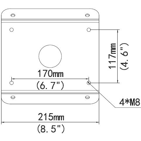 ALLNET Cornermount/Deckenhalter Eckadapter for ALL-CAM2498-LEP
