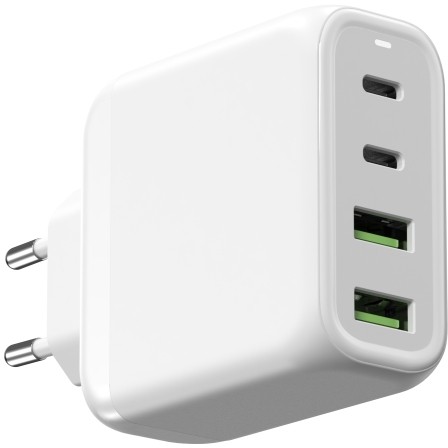 Z ALLNET Ersatznetzteil QC USB-C PD GaN Netzteil Power Supply 68 Watt 2x USB Typ-A QC 2x USB Typ-C**EU PLUG**