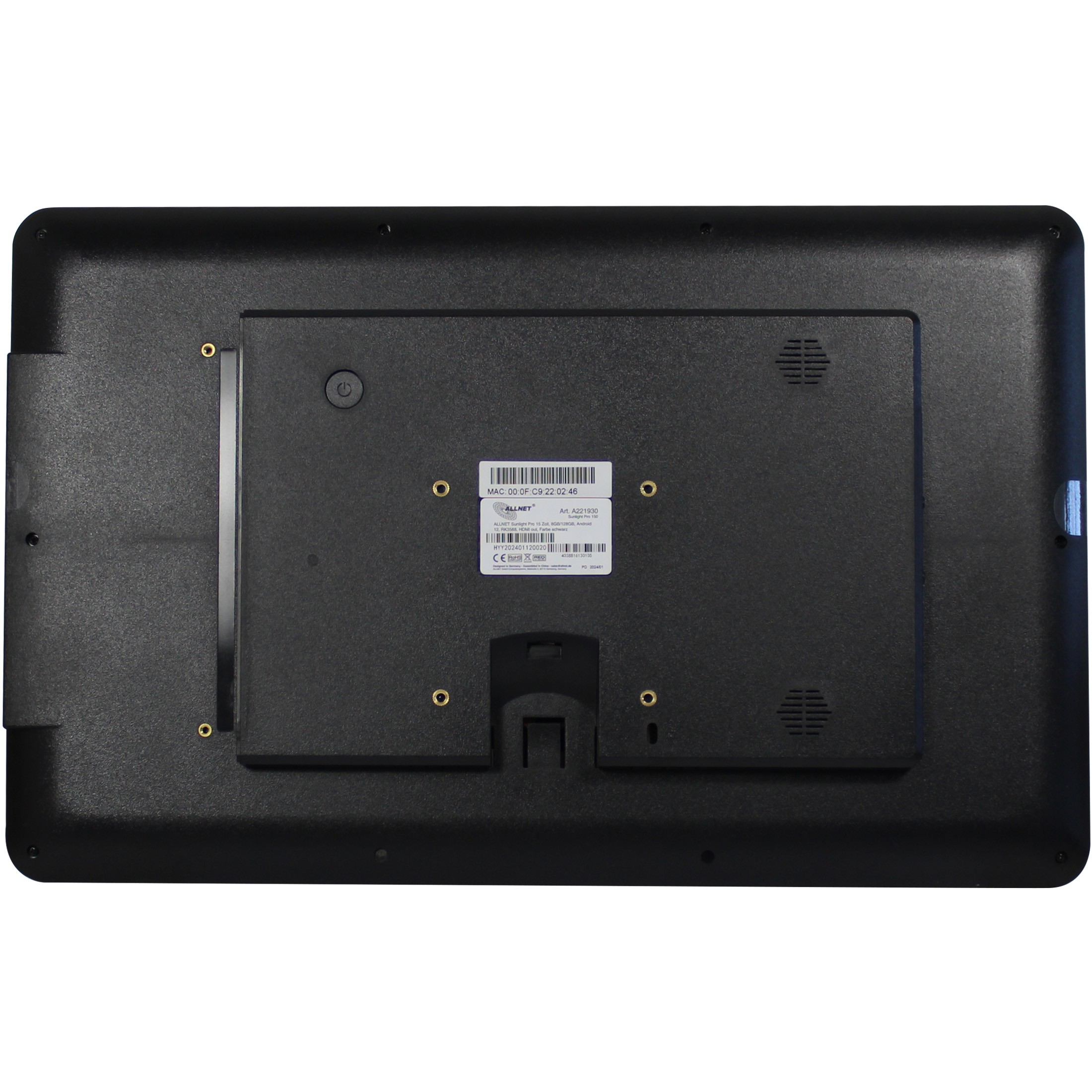 ALLNET Sunlight Pro 15 Zoll 8GB/128GB Android 12 RK3588 HDMI out Farbe schwarz