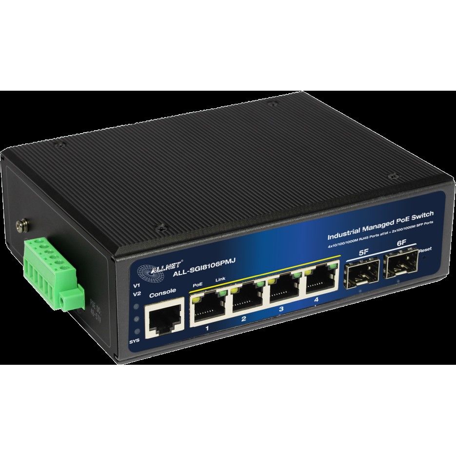 4+2P ALLNET ALL-SGI8106PMJ POE M industrial