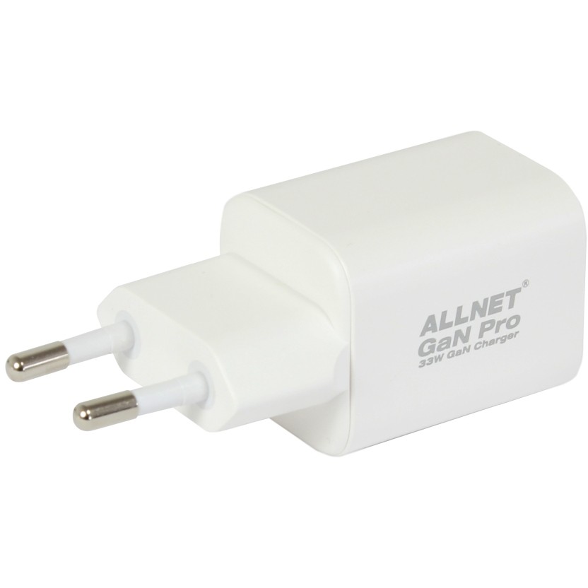 Z ALLNET Ersatznetzteil QC USB-C PD GaN Netzteil Power Supply 45 Watt 1x USB Typ-A QC 1x USB Typ-C**EU PLUG**