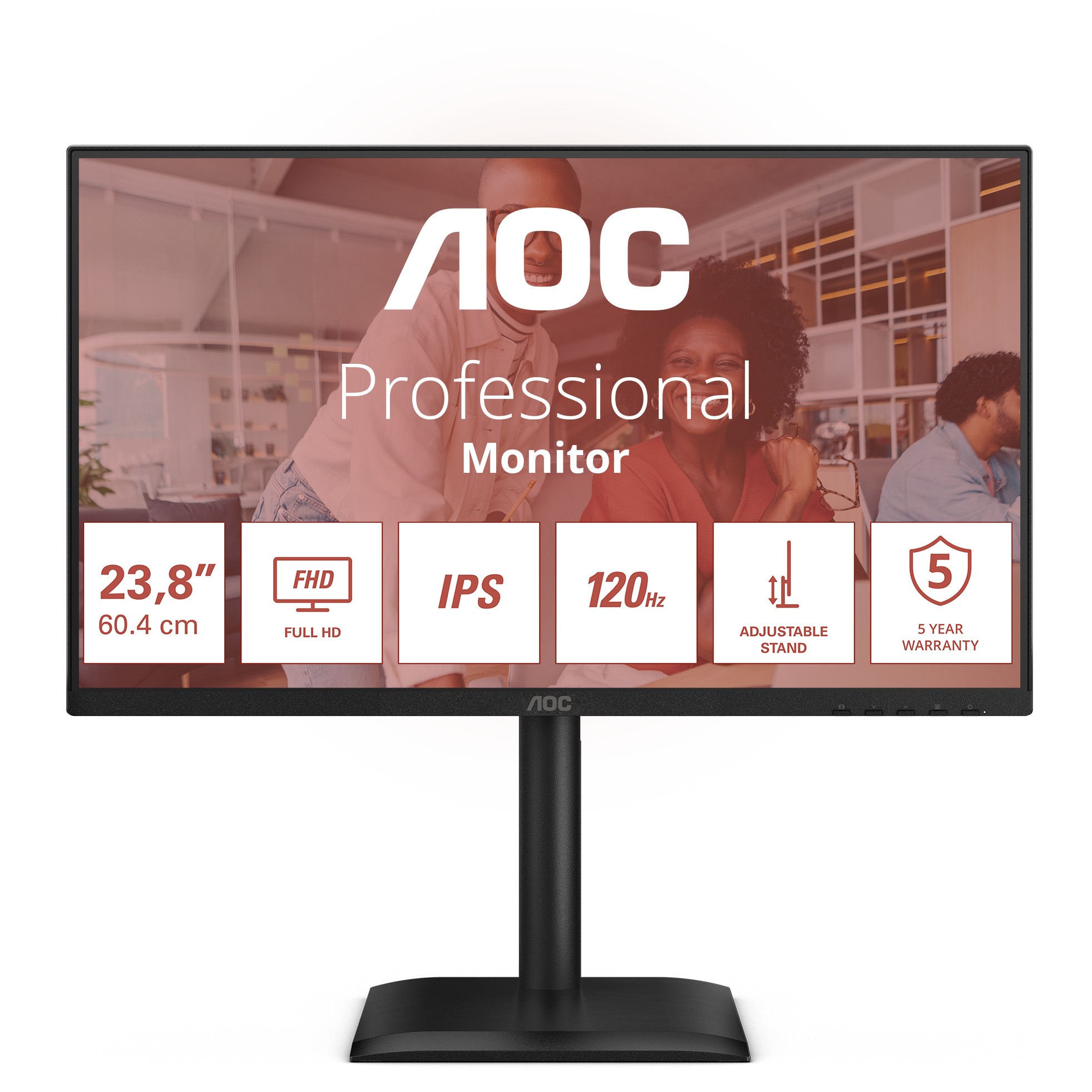 AOC 60,5cm (23,8) 24E4U  16:09 HDMI+DP+USB IPS Lift black