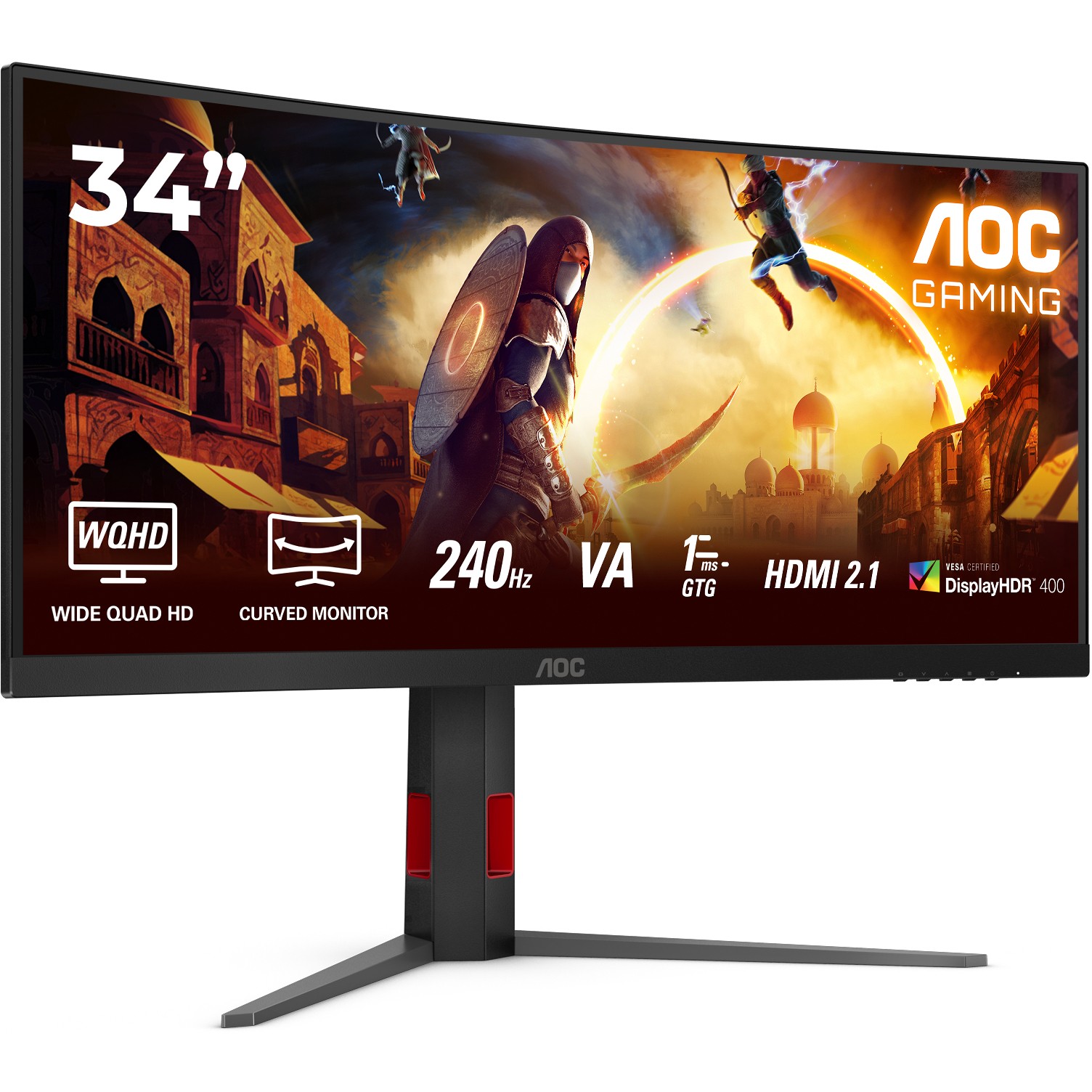 AOC 86,4cm (34)  CU34G4Z     21:09 2xHDMI+DP+USB Curved