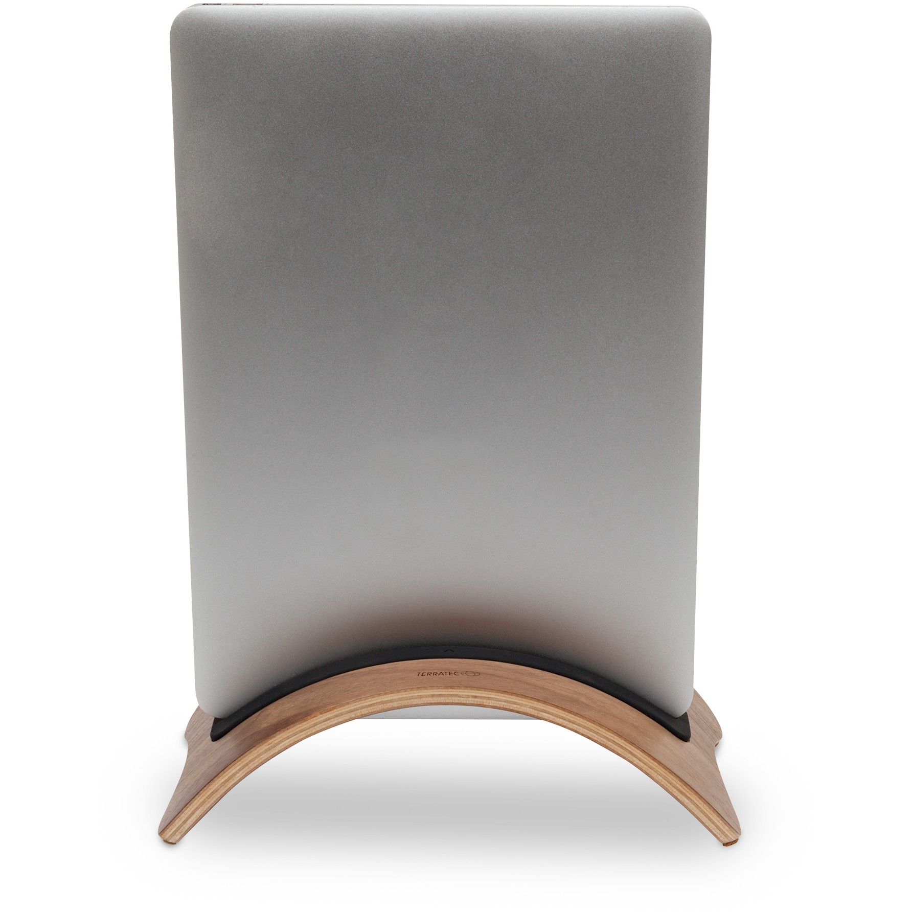 TERRATEC Tabletständer Holzzwei braun    Echtholz