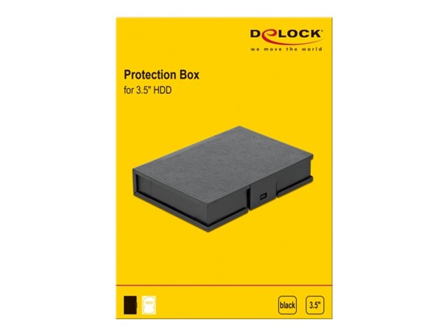 DELOCK Schutzbox 8,89cm HDD schwarz