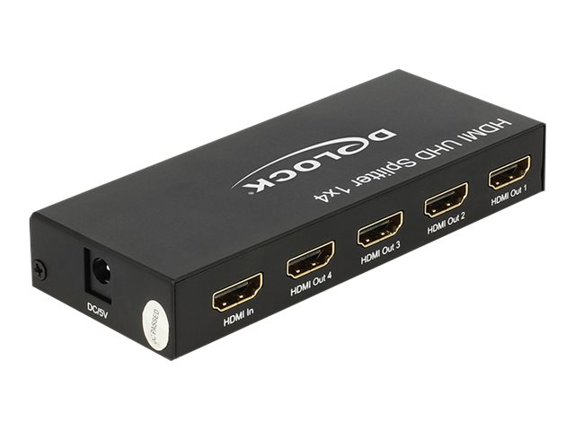 DELOCK HDMI Splitter 1 Eingang -> 4 Ausgänge 4K