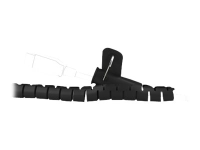 DELOCK Spiralschlauch m. Einziehwerkzeug 2,5m x 30mm schwarz