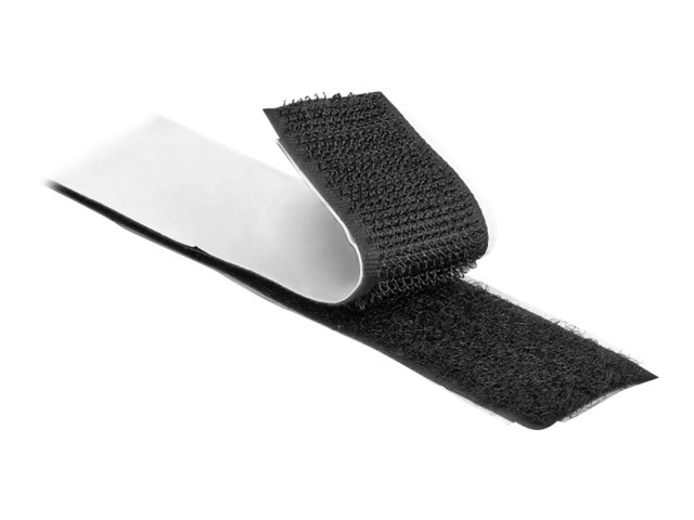 DELOCK Klettband selbstklebend Haft/Flauschband L5mx25mm SW