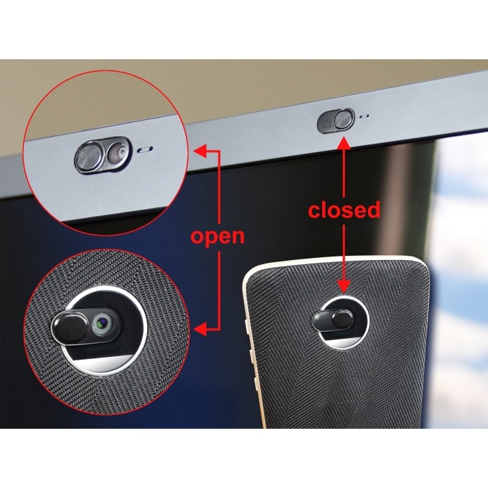 DELOCK Webcamabdeckung für Notebook, Tablet, Smartphone 3Stk