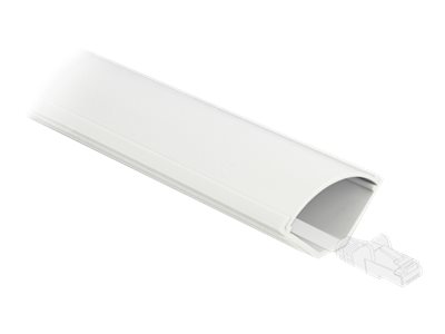 DELOCK Eckkanal selbstklebend 56 x 32 mm - Länge 1 m weiß