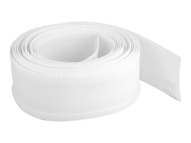 DELOCK Geflechtschlauch mit Klettverschluss 5 m x 19 mm weiß