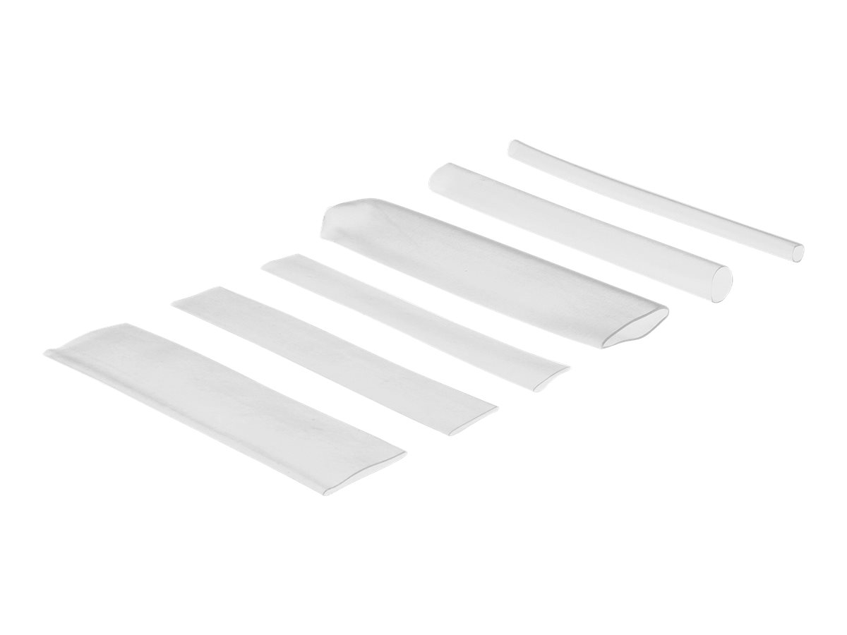 DELOCK Schrumpfschlauch Sortimentsbox transparent 100-teilig