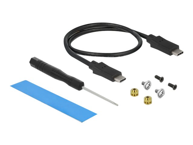 DELOCK Gehäuse USB Type-C M.2 NVMe PCIe SSD  oder SATA SSD