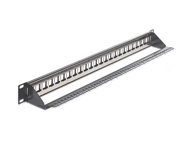 DELOCK Patchpanel 1HE 24 Keystone Ports 19,2 x 14,9mm