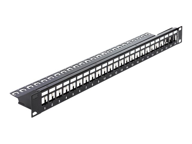 DELOCK Patchpanel 1HE 24 Keystone Ports 19,2 x 14,9mm