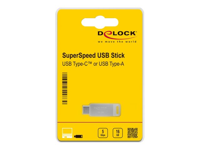 DELOCK USB 3.2 Gen 1 USB-C + Typ-A 32 GB