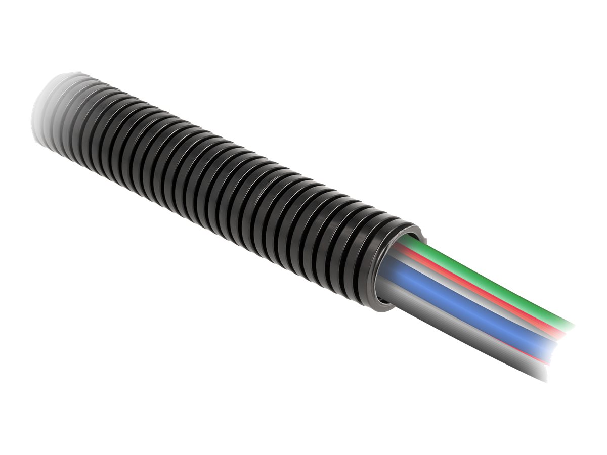 DELOCK Kabelschutzschlauch 1 m x 21,2 mm schwaz
