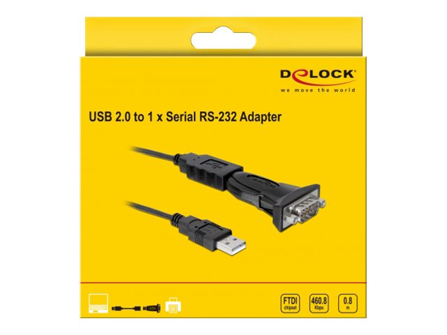 DELOCK USB Adapter A -> D-Sub9 St/St