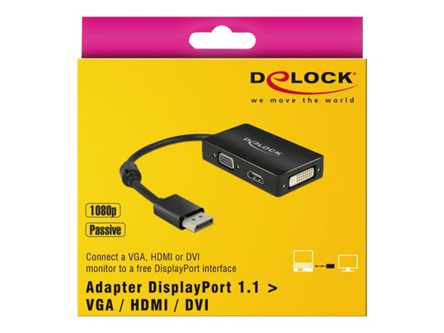 DELOCK Adapterkabel DP> 1x VGA + 1 xHDMI