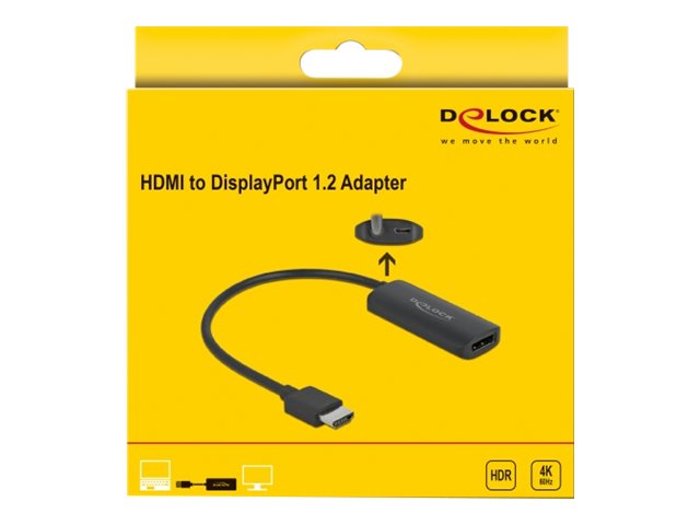 DELOCK Adapter HDMI-A St > DisplayPort Bu 4K 60Hz