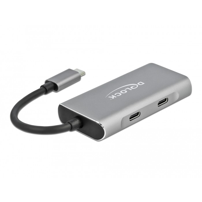 DELOCK HUB USB 3.2Gen2 Typ-C 2xTyp-A Bu 2xTyp-C Bu extern