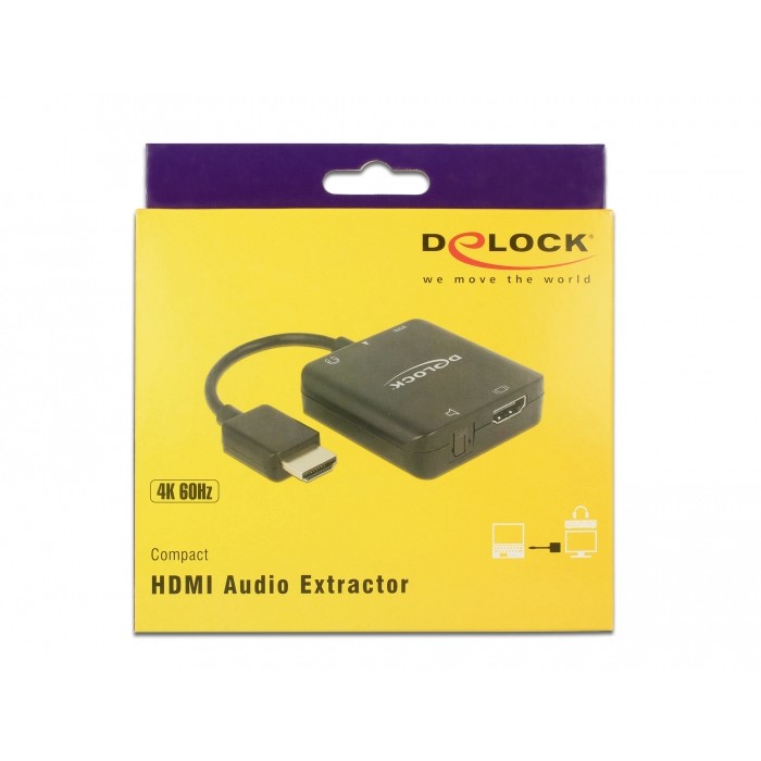 DELOCK HDMI Audio Extraktor 4k 60Hz kompakt