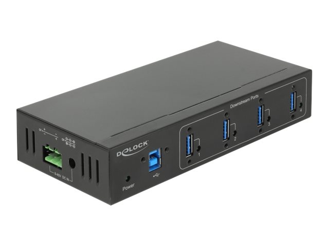 DELOCK Industrie HUB 4xUSB 3.0 Typ-A 15kV ESD Schutz extern