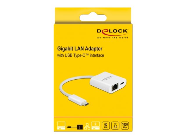 DELOCK USB Type-C Adapter zu Gigabit LAN