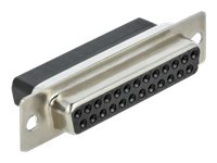 DELOCK D-Sub 25 Pin Buchse zu RJ45 Buchse Montagesatz grau