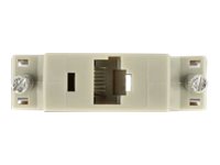 DELOCK D-Sub 25 Pin Buchse zu RJ45 Buchse Montagesatz grau
