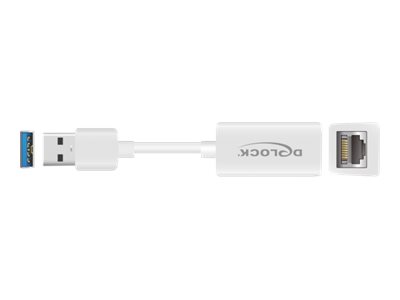 DELOCK Adapter SuperSpeed USB-A St > Gigabit LAN komp. Weiß