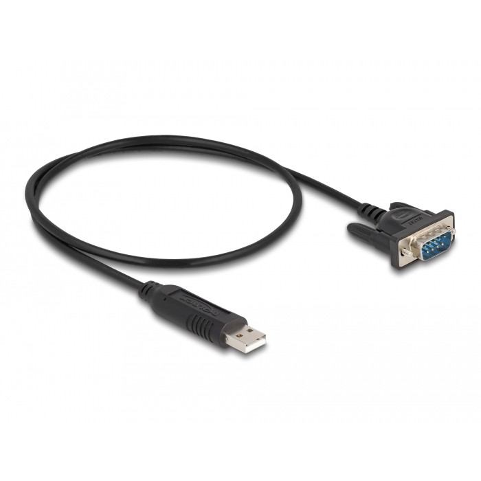 DELOCK Adapterkabel USB 2.0 Typ-A St zu 1 x Seriell 50cm