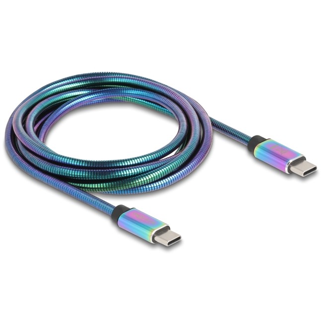 DELOCK USB-C 2.0 Kabel Stecker zu Stecker PD 3.0 60W 2m
