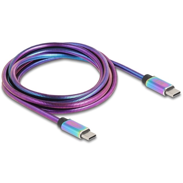 DELOCK USB-C 2.0 Kabel Stecker zu Stecker PD 3.0 60W 2m
