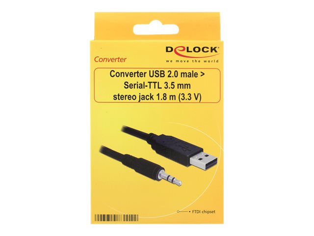 DeLOCK USB 2.0/3.5 mm 1.8m audio cable