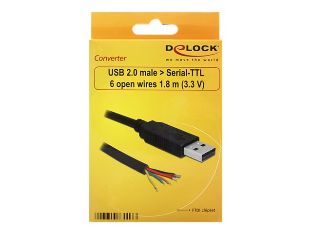 DeLOCK USB2.0/TTL 6 1.8m USB cable