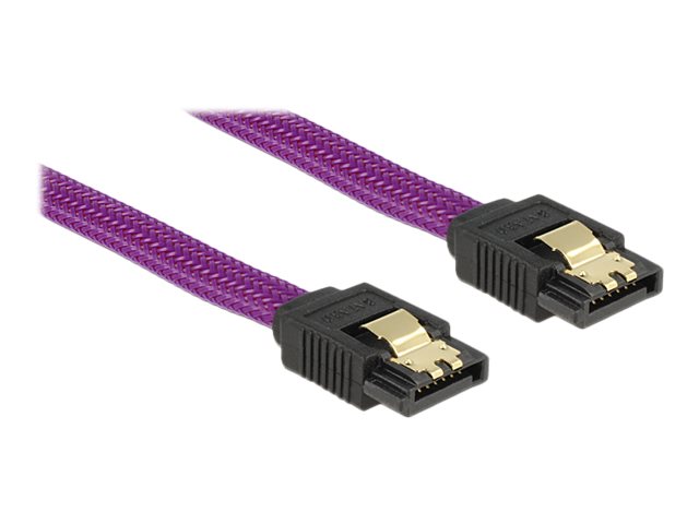 DELOCK SATA-Kabel SATA III -> SATA St/St 0.50m violett Premi